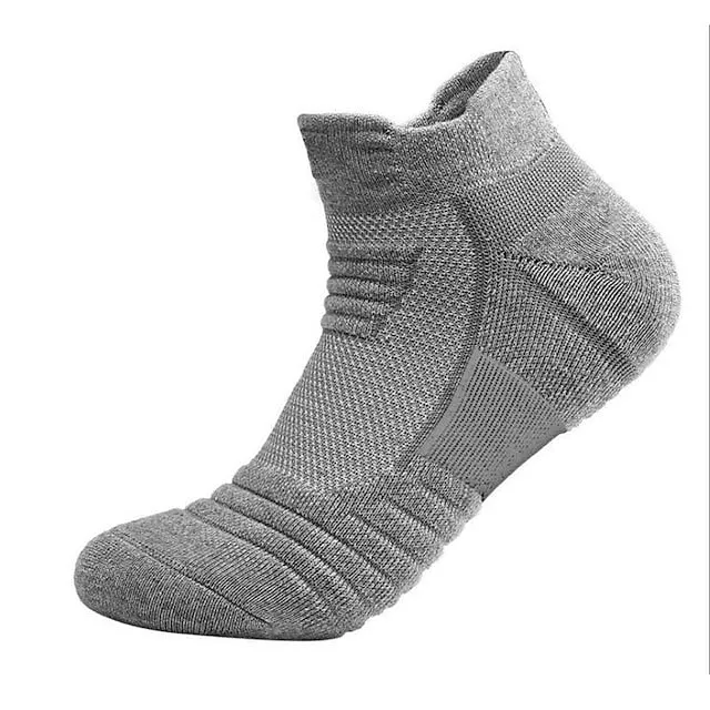 3-Pack Men's Low Cut Ankle Sports Socks Set - Black and White, Plain Design - Ideal for Daily Wear, Vacation, Spring, and Summer