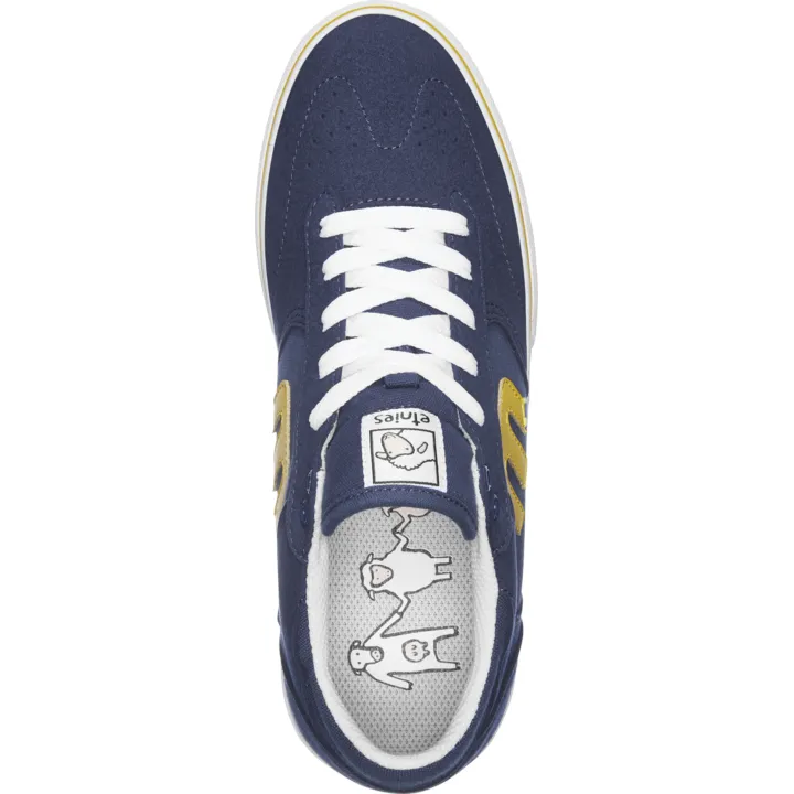Etnies Windrow Vulc x Sheep Skateboard Shoe - Navy/Yellow/White
