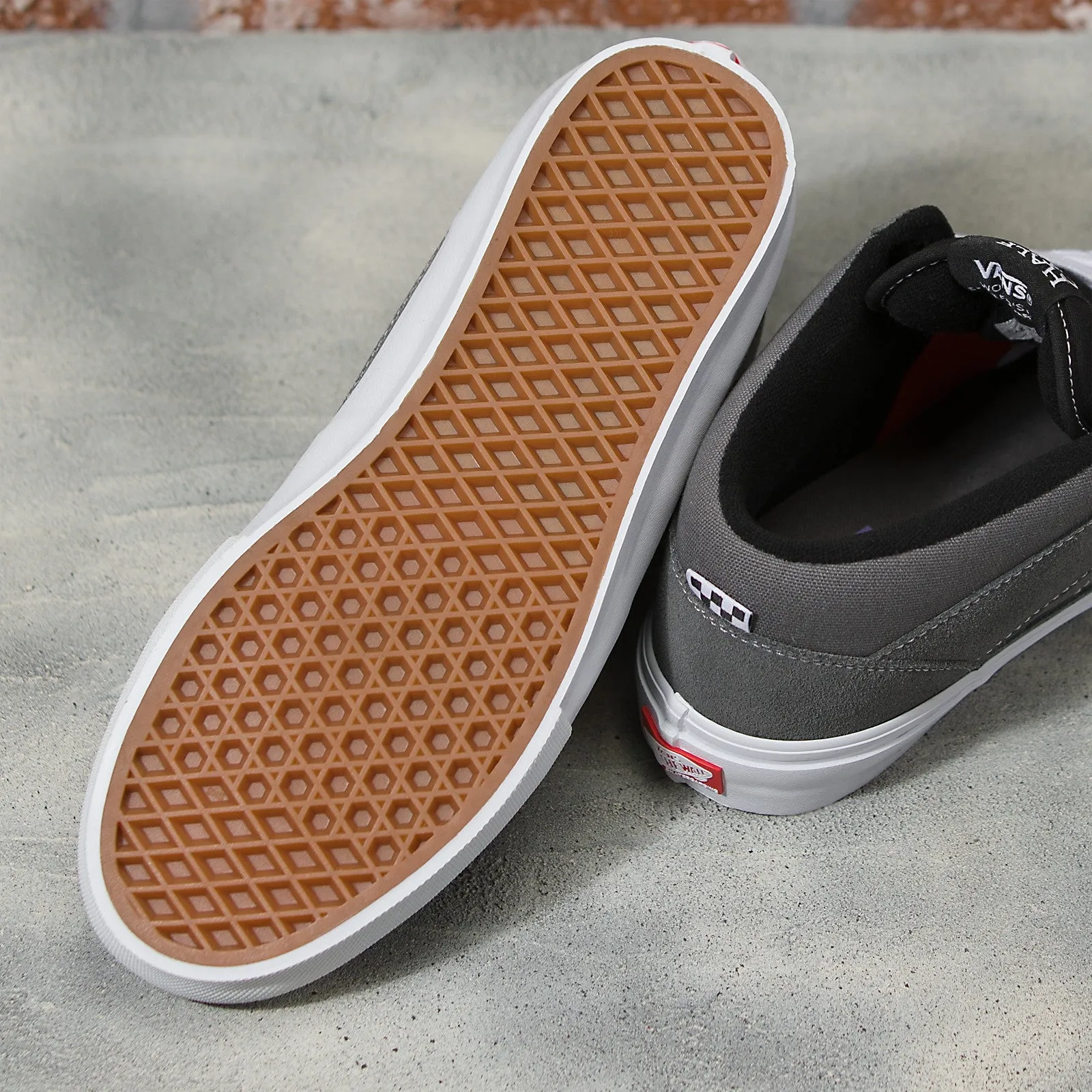 Vans Skate Half Cab Skateboard Shoe - Grey/White
